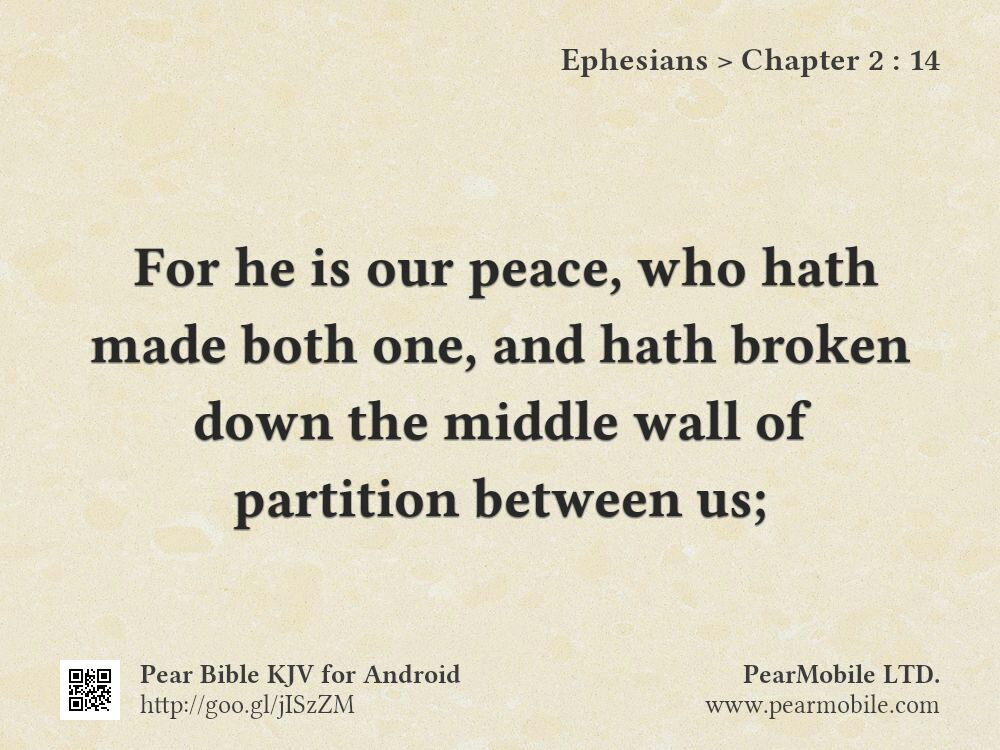Ephesians, Chapter 2:14
